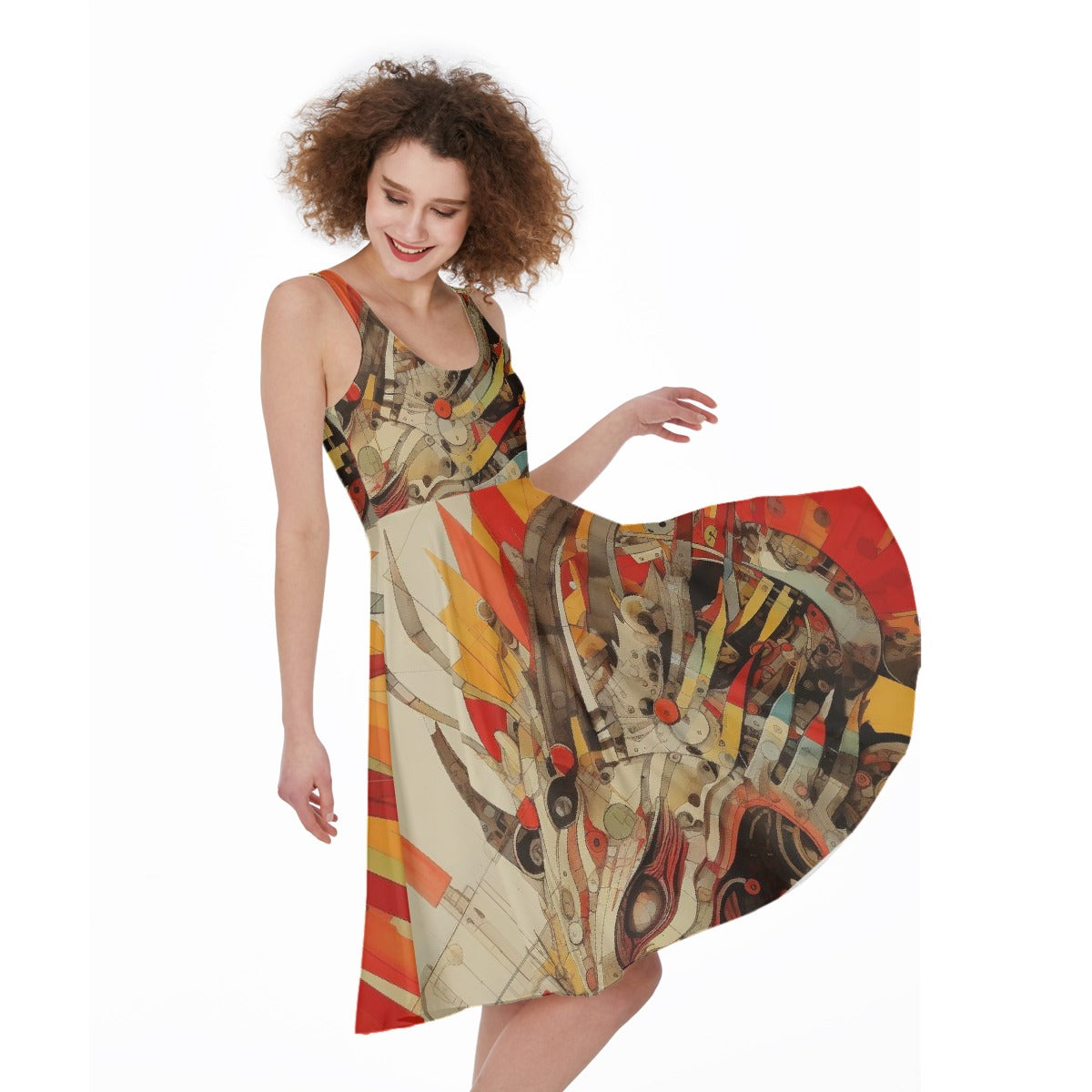 All-Over Print Women's Sleeveless Dress