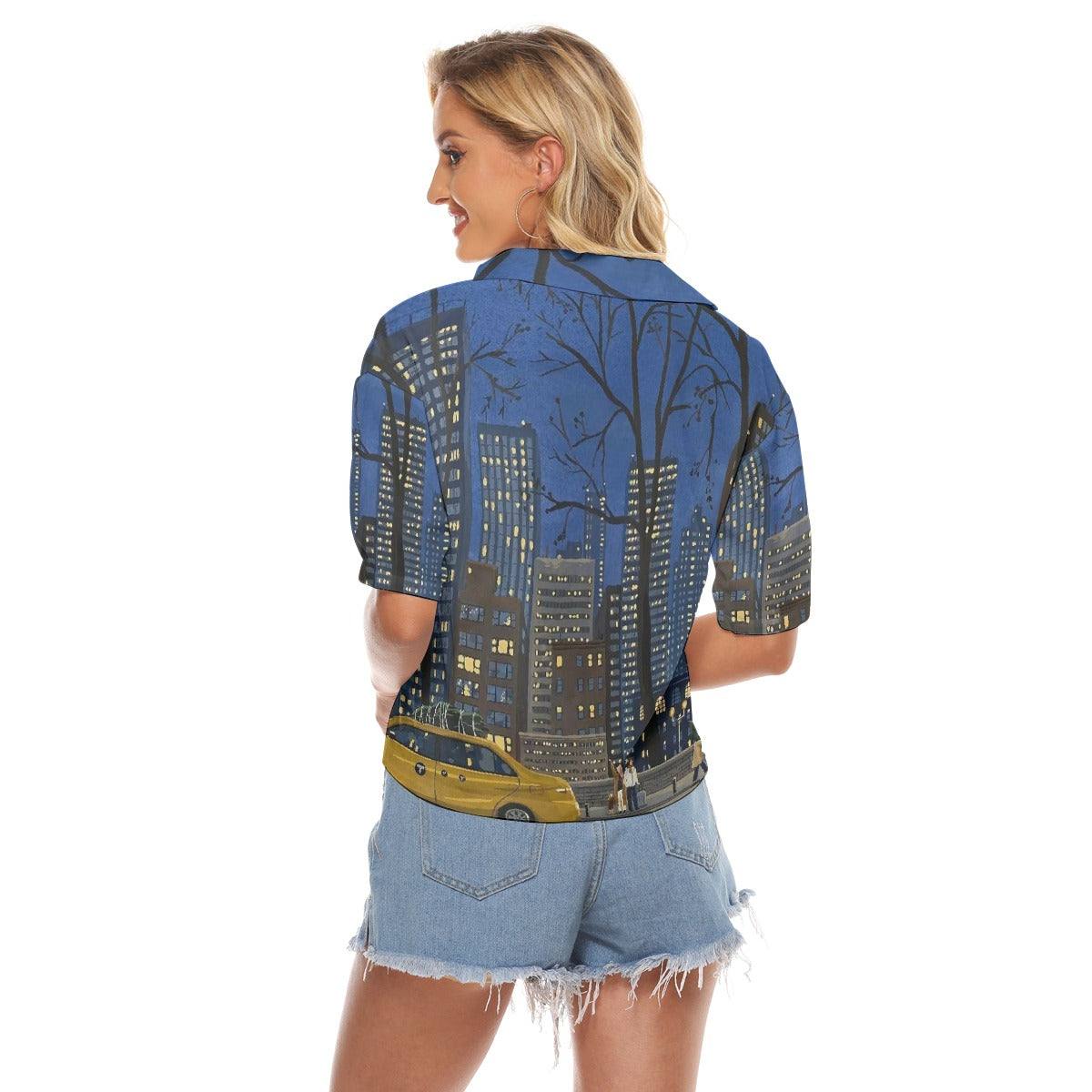 All-Over Print Women's V-neck Shirts