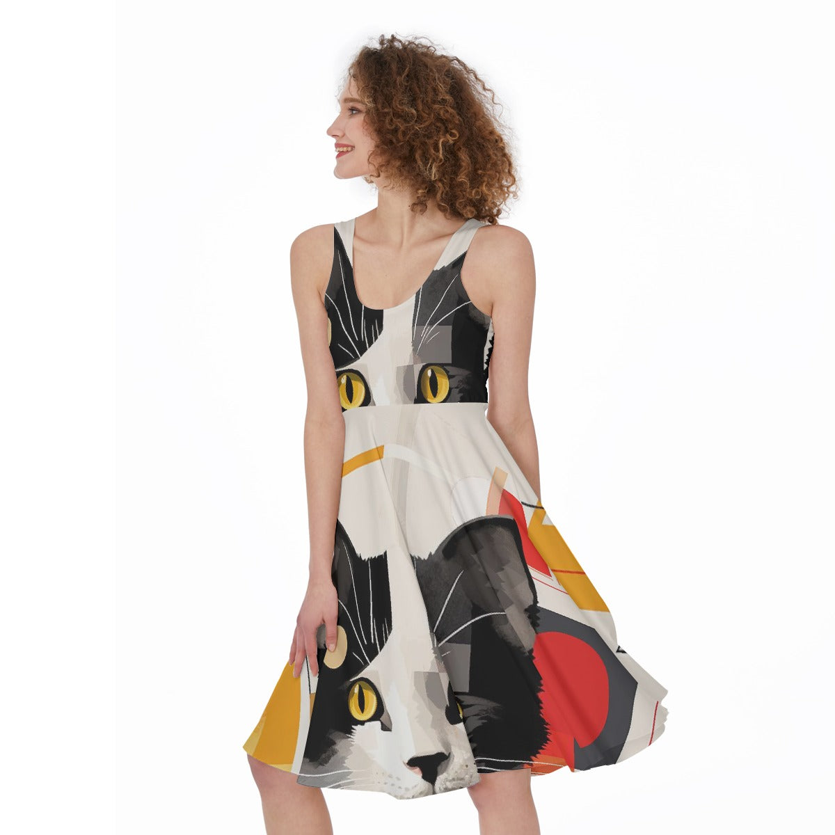 All-Over Print Women's Sleeveless Dress