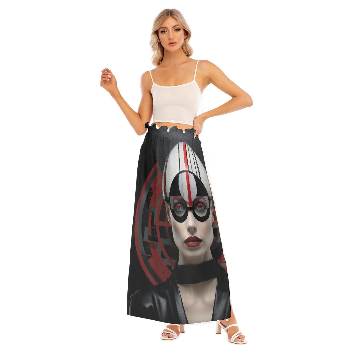All-Over Print Women's Side Split Skirt