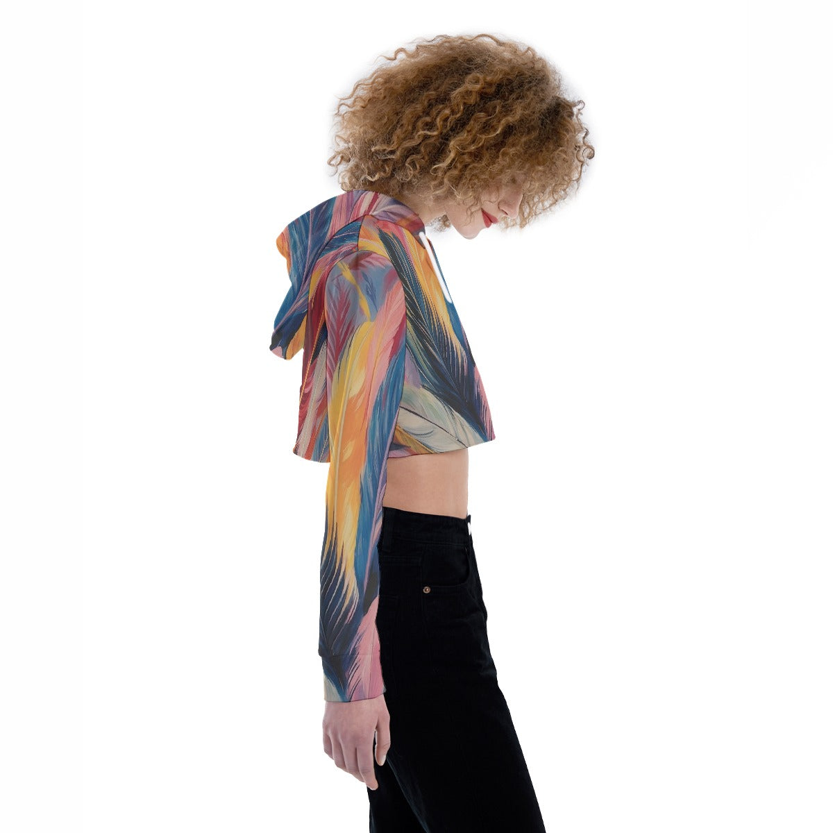 All-Over Print Women's Crop Top Hoodie