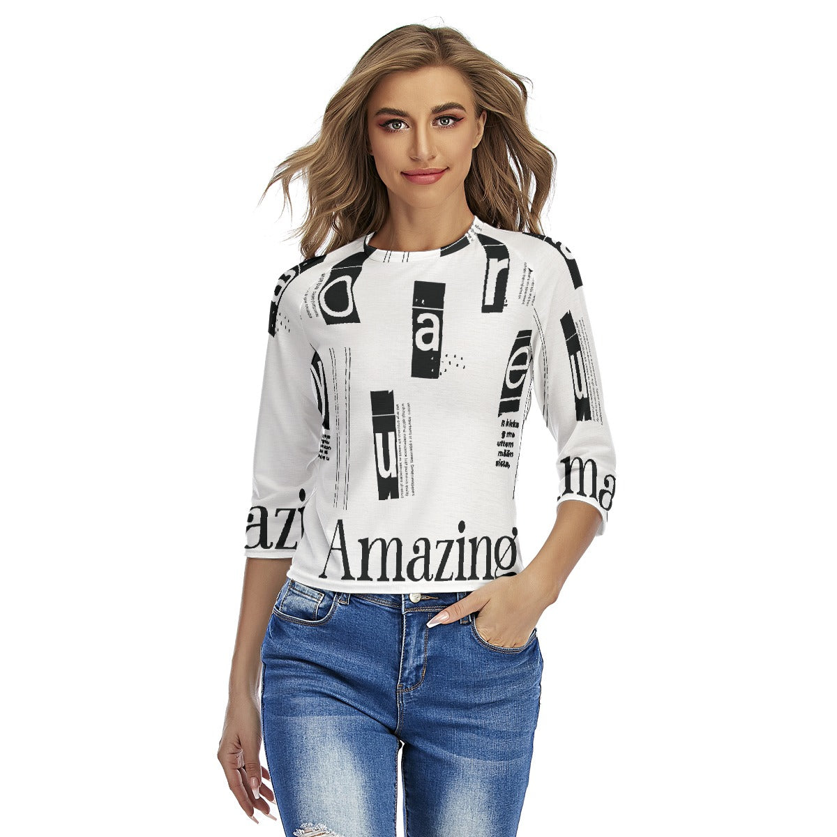 All-Over Print Women's Raglan Sleeves T-shirts