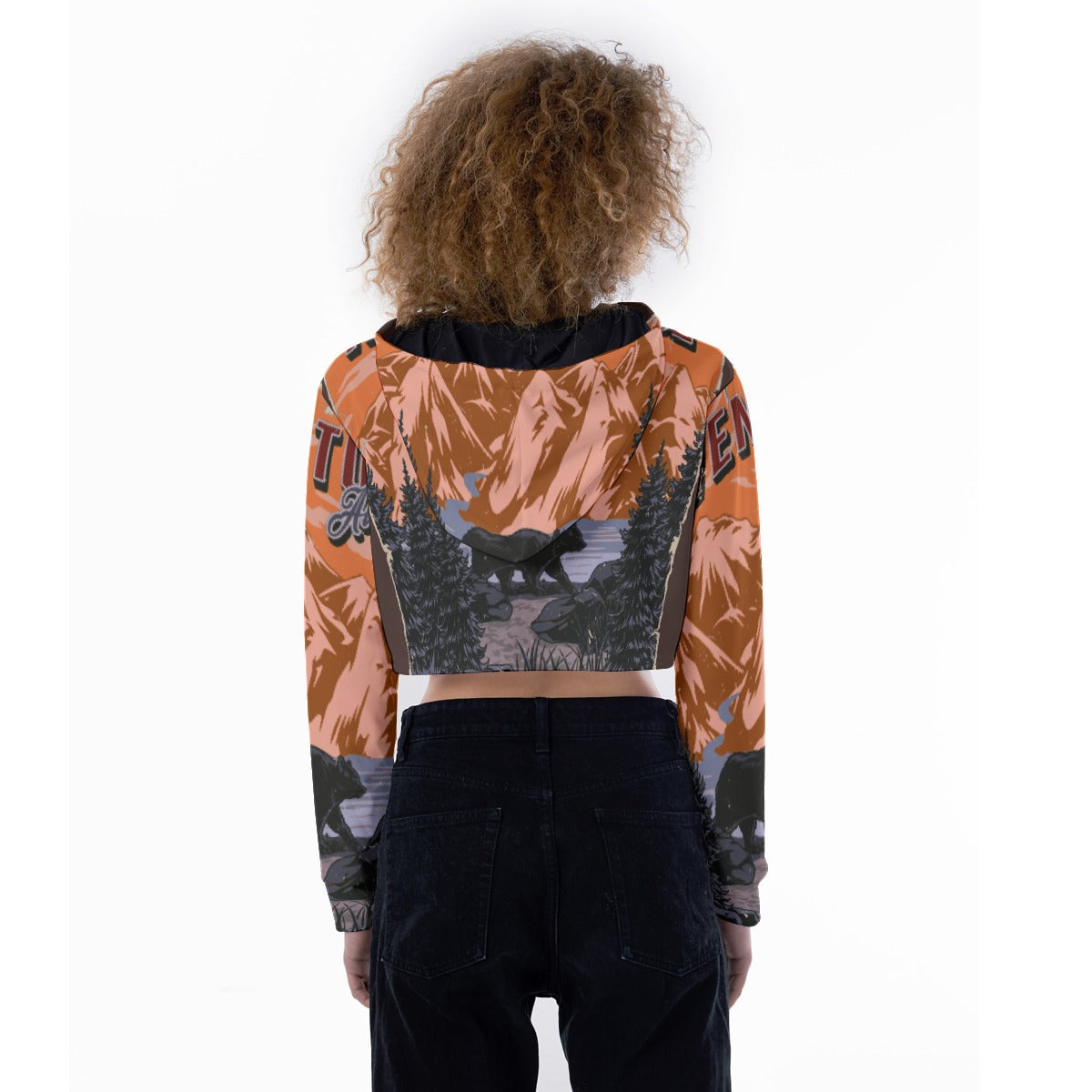 All-Over Print Women's Crop Top Hoodie