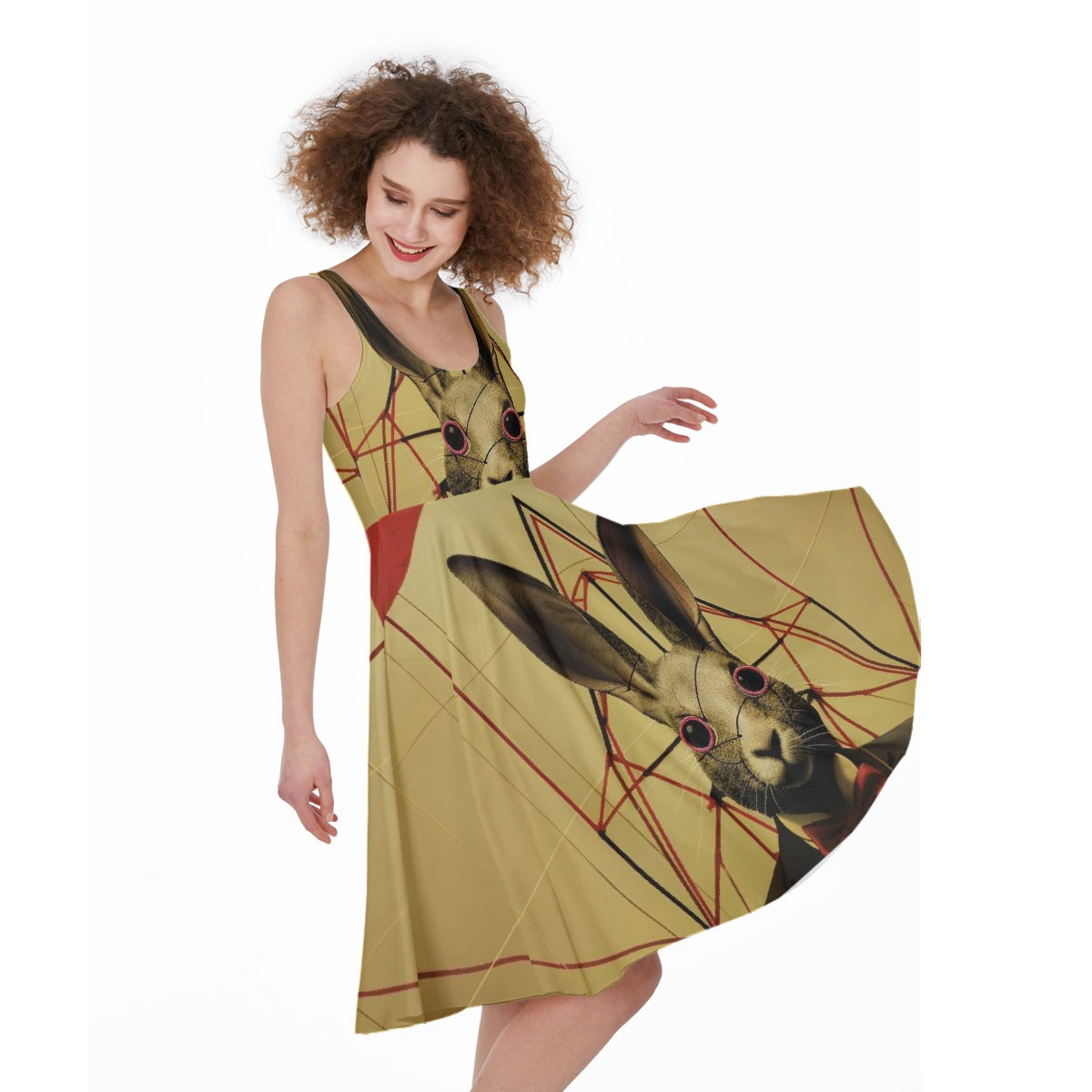 All-Over Print Women's Sleeveless Dress