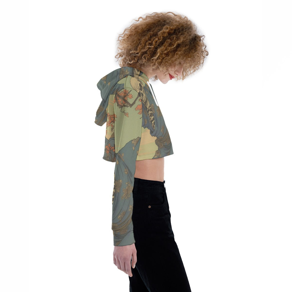 All-Over Print Women's Crop Top Hoodie