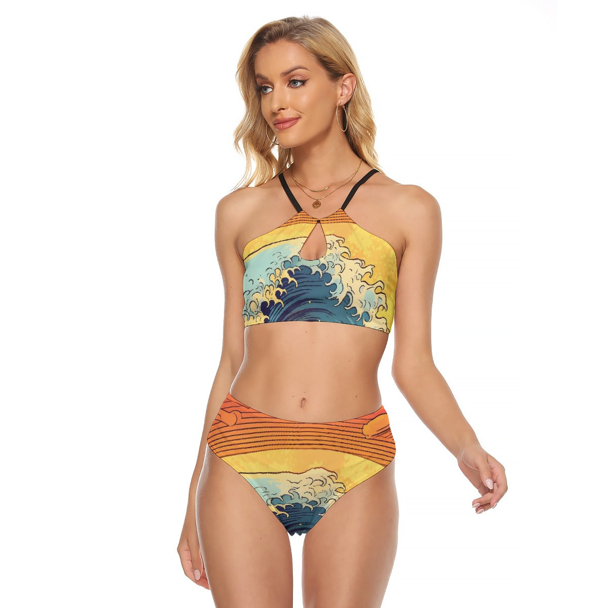 All-Over Print Women's Cami Keyhole One-piece Swimsuit