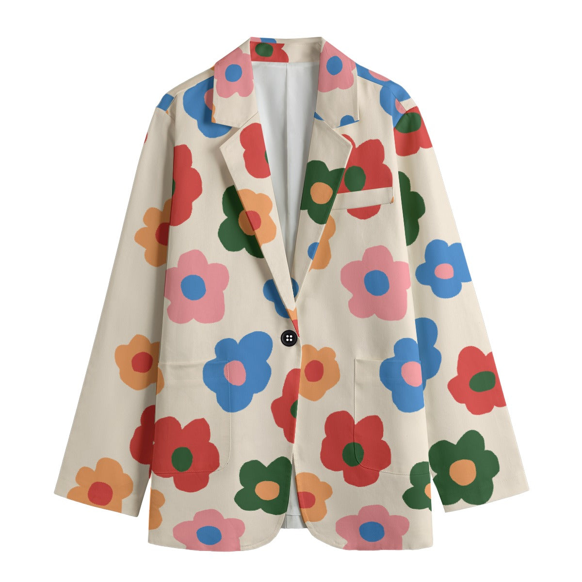 All-Over Print Women's Leisure Blazer