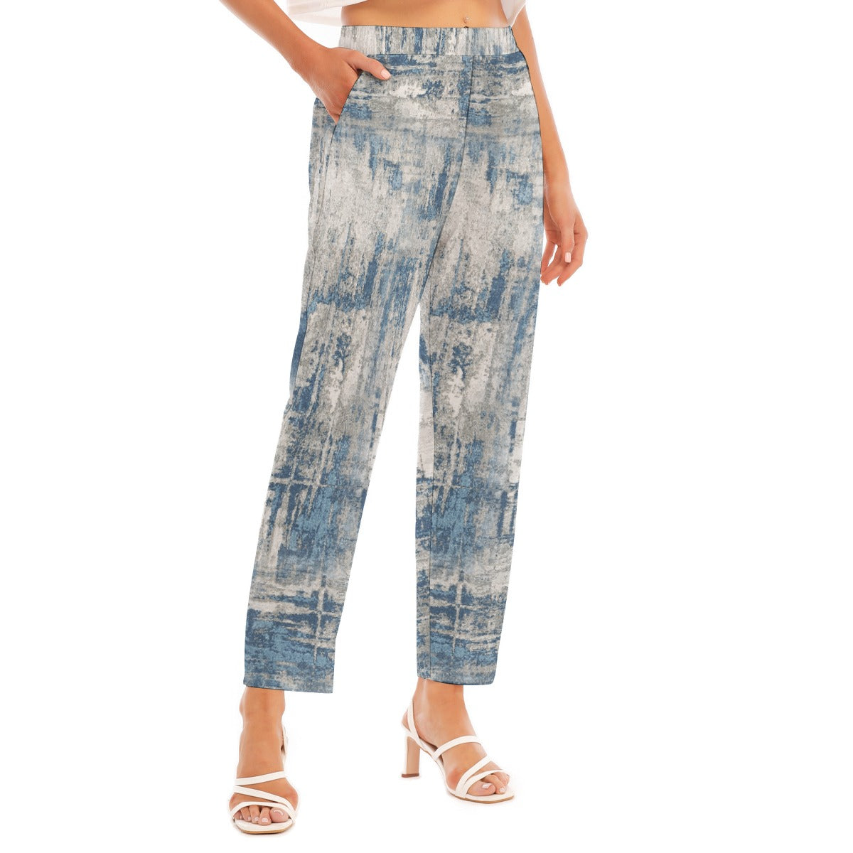 All-Over Print Women's Loose Straight-leg Pants