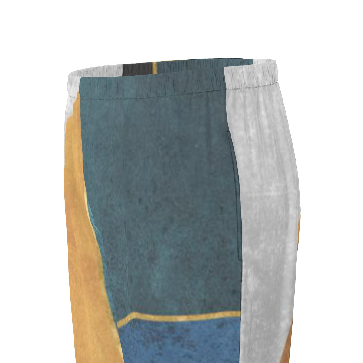 All-Over Print Women's Long Sleeve Pajama Set With Black Contrast Piping