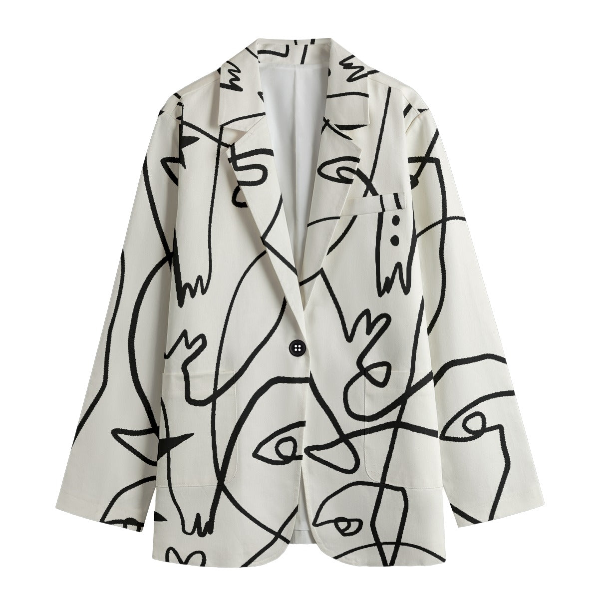 All-Over Print Women's Leisure Blazer