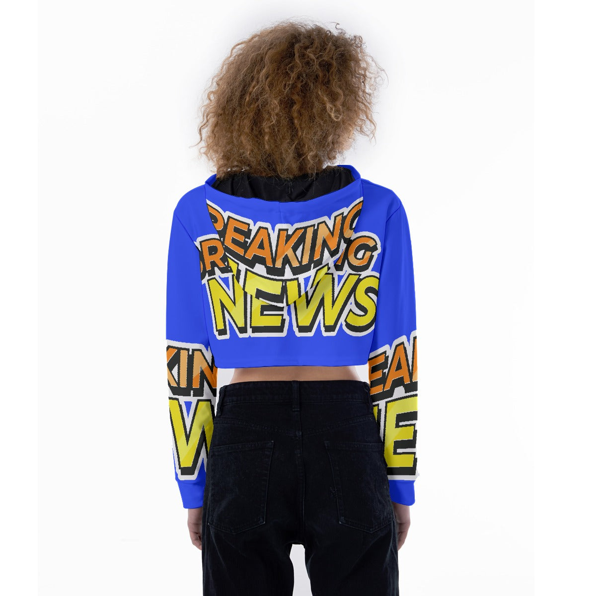 All-Over Print Women's Crop Top Hoodie