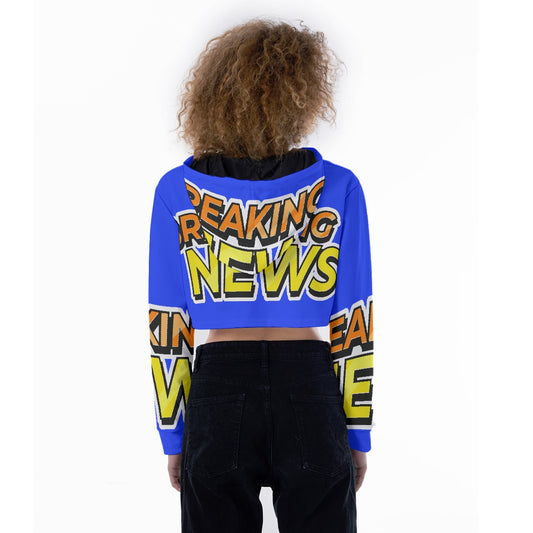 All-Over Print Women's Crop Top Hoodie
