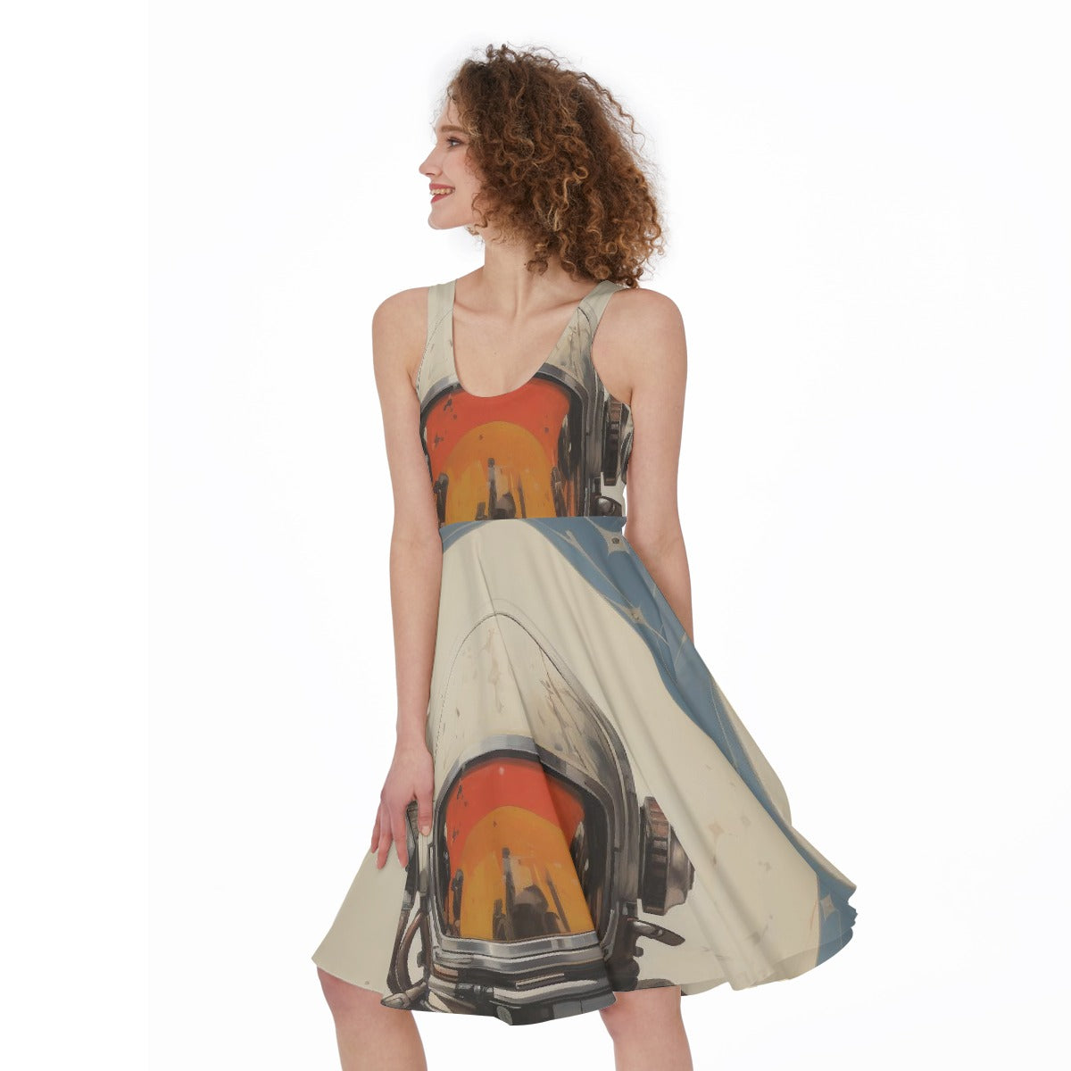 All-Over Print Women's Sleeveless Dress