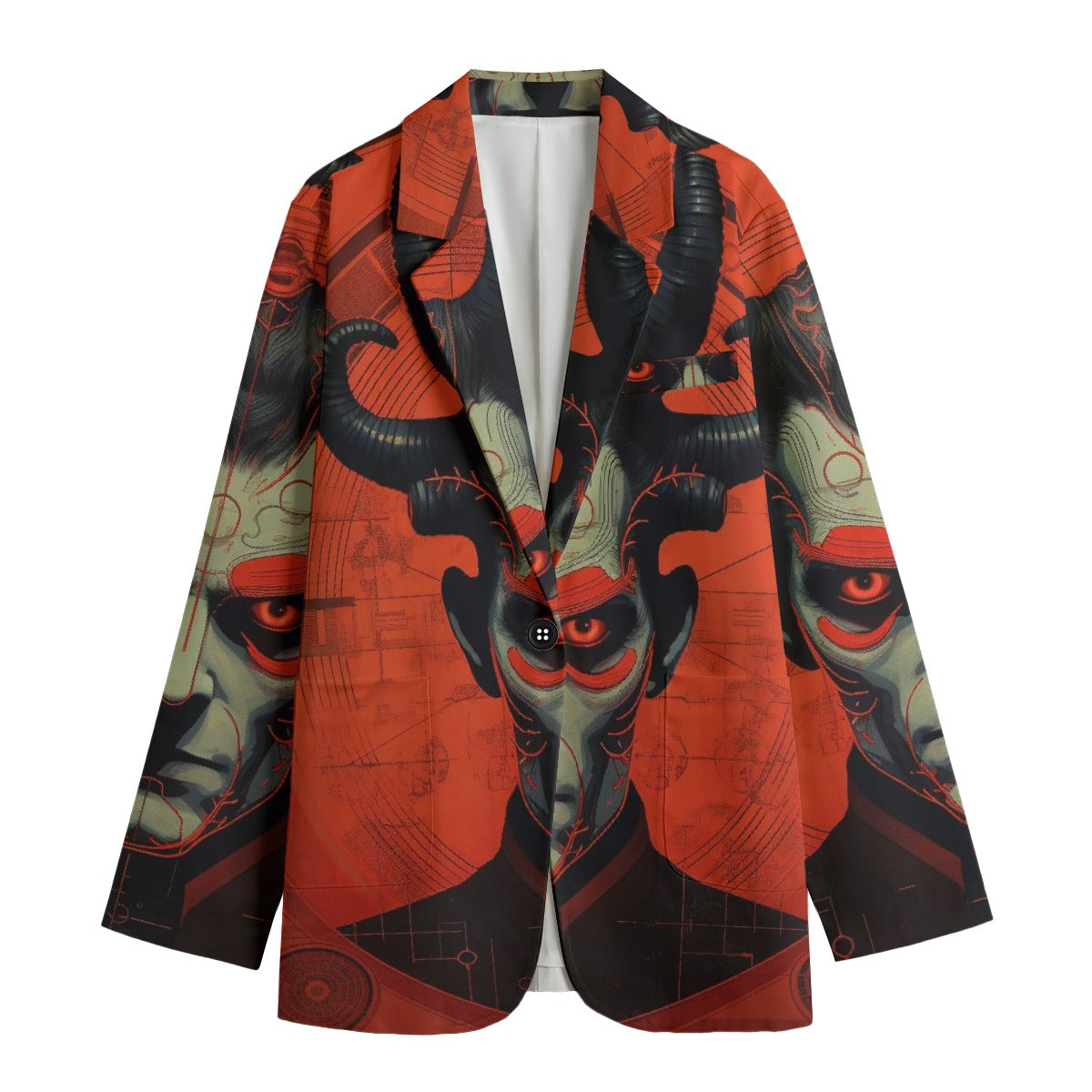 All-Over Print Women's Leisure Blazer
