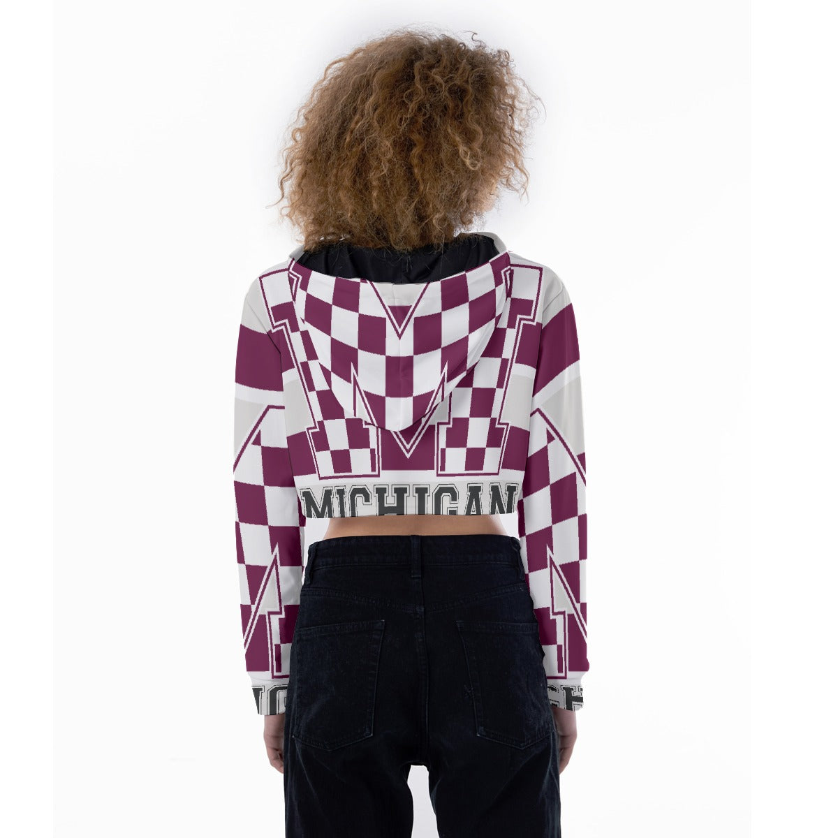 All-Over Print Women's Crop Top Hoodie