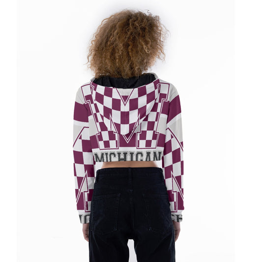 All-Over Print Women's Crop Top Hoodie