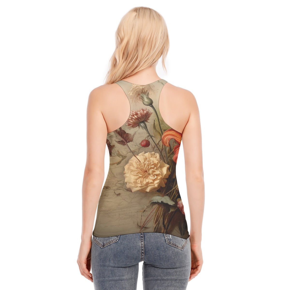 All-Over Print Women's Racer Vest | 190GSM Cotton