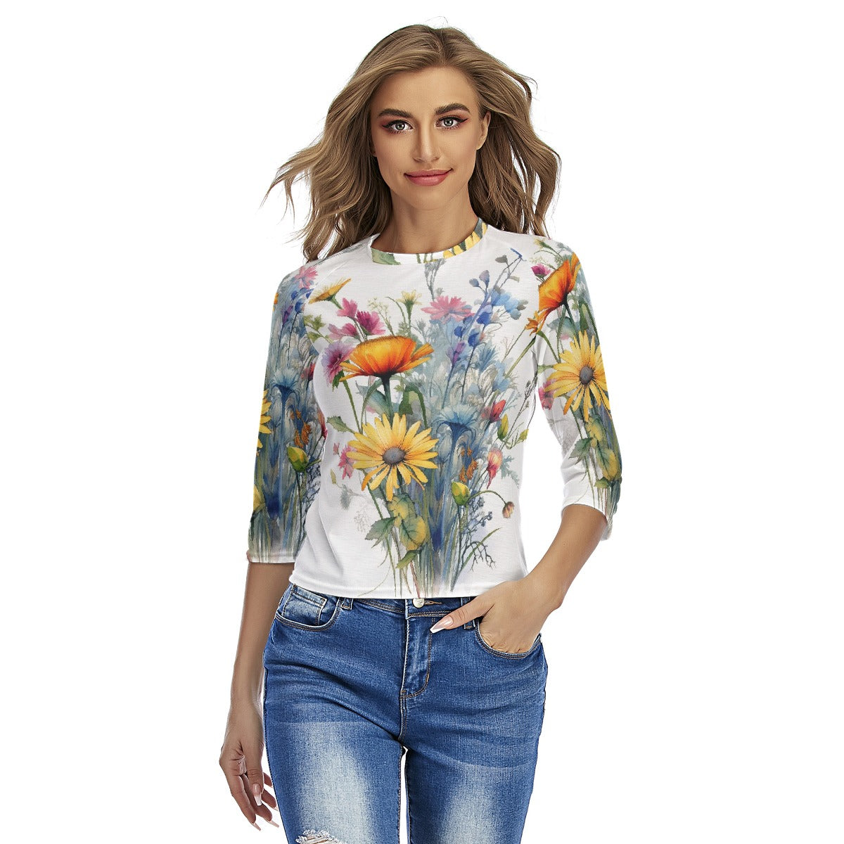 All-Over Print Women's Raglan Sleeves T-shirts