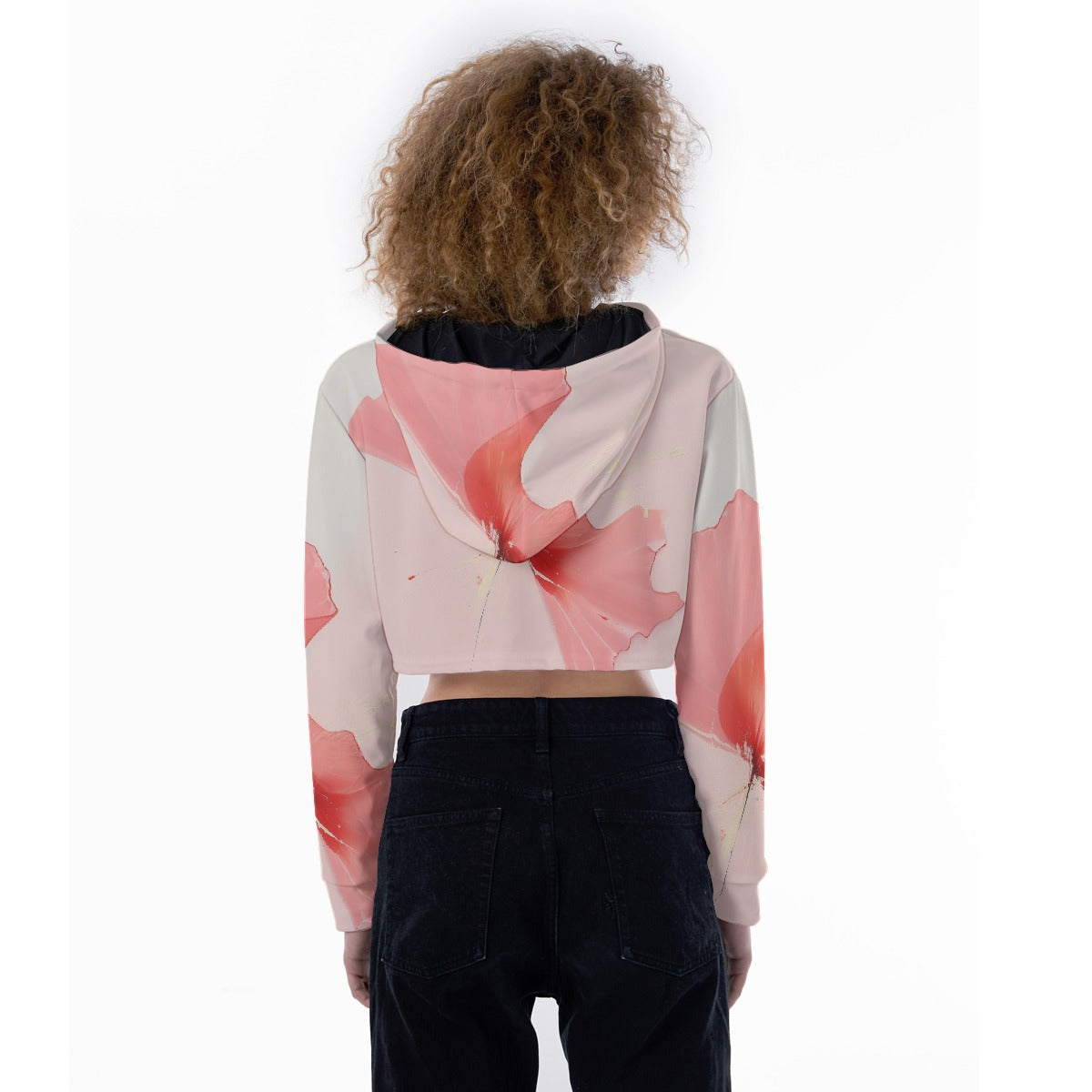 All-Over Print Women's Crop Top Hoodie