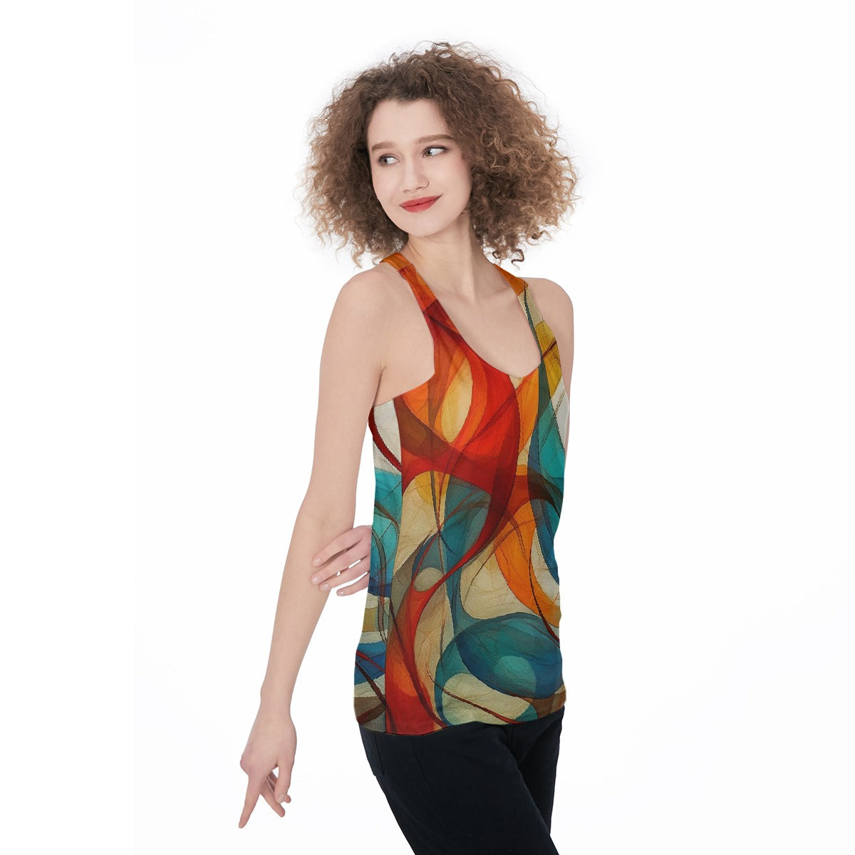 All-Over Print Women's Racerback Tank Top