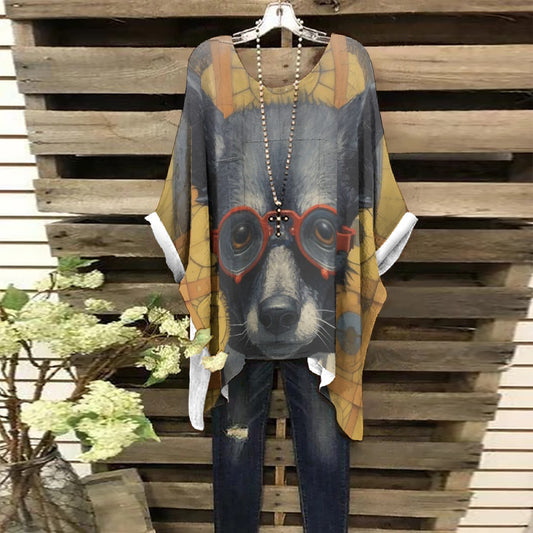 All-Over Print Women's Bat Sleeve Shirt