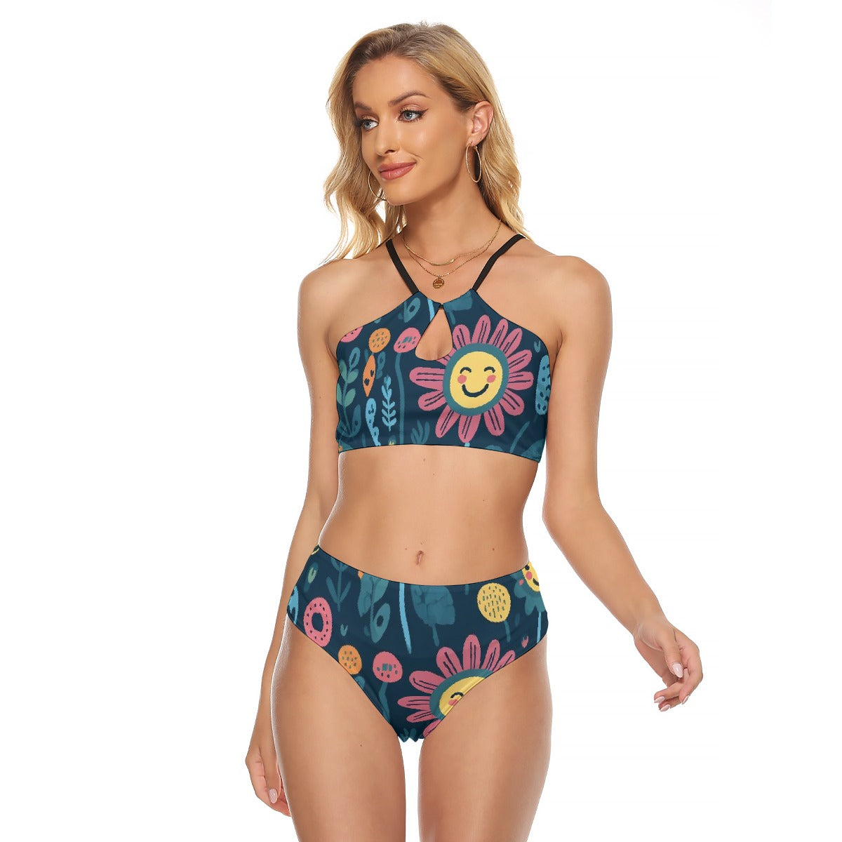 All-Over Print Women's Cami Keyhole One-piece Swimsuit
