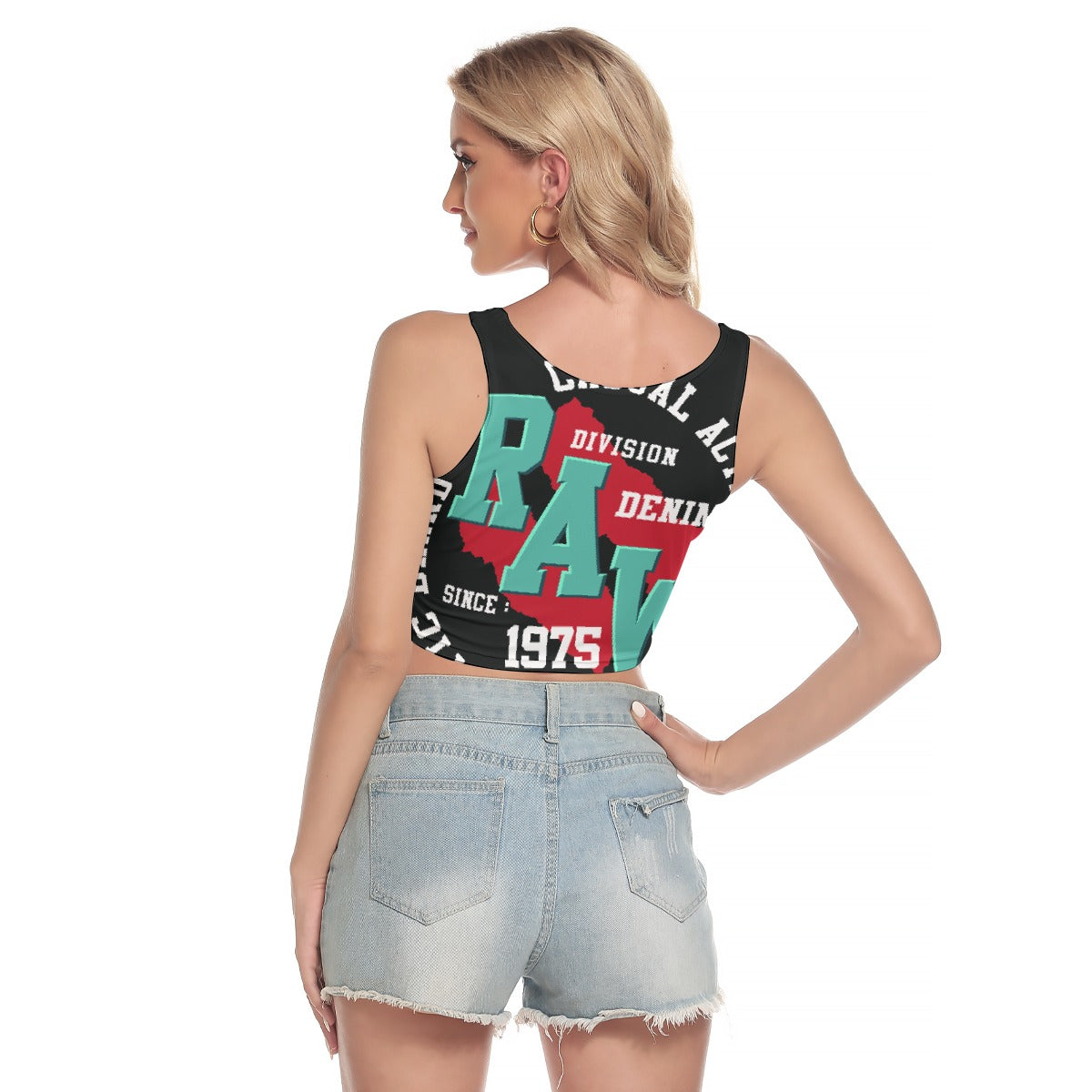 All-Over Print Women's Sport Crop Tank Top