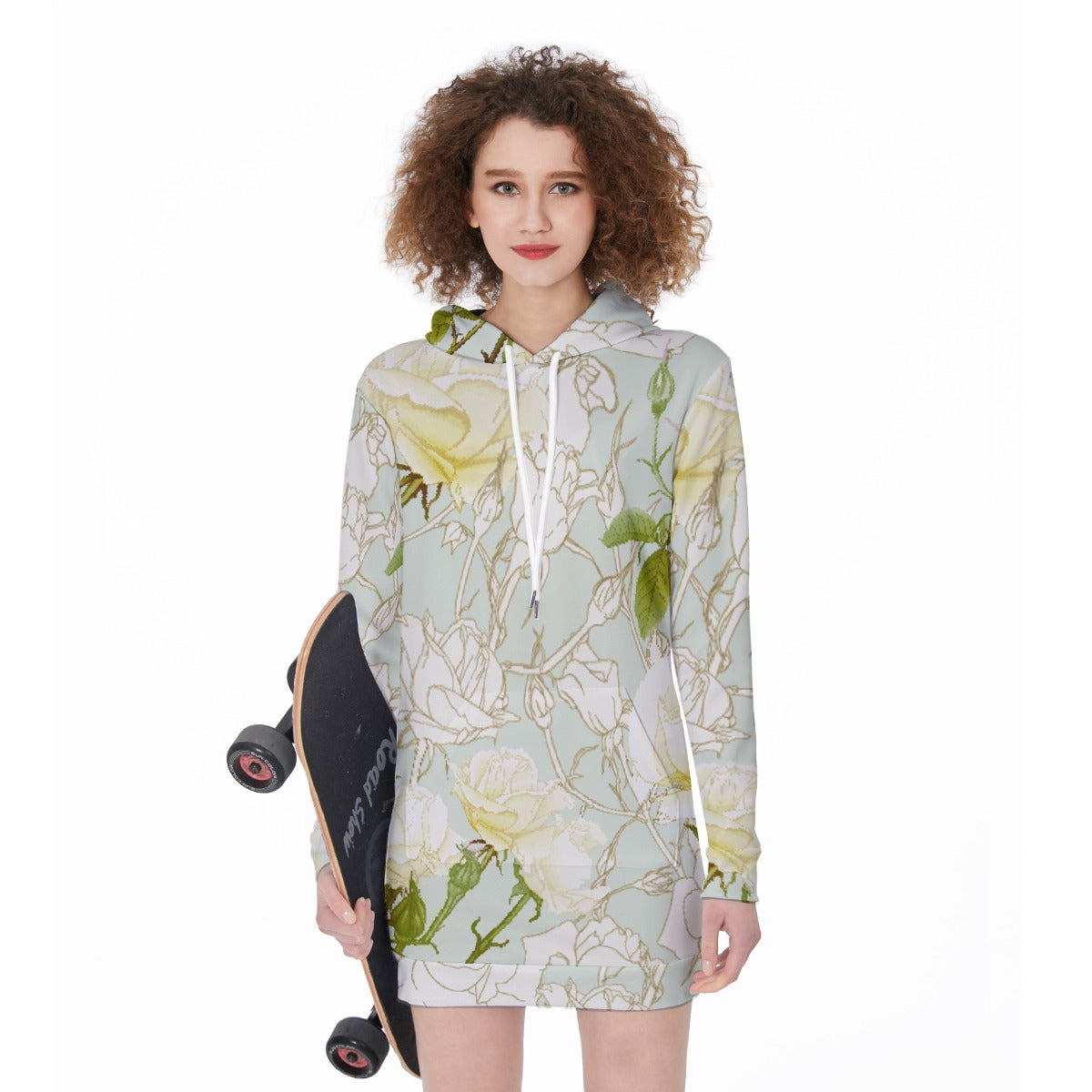 All-Over Print Women's Long Hoodie