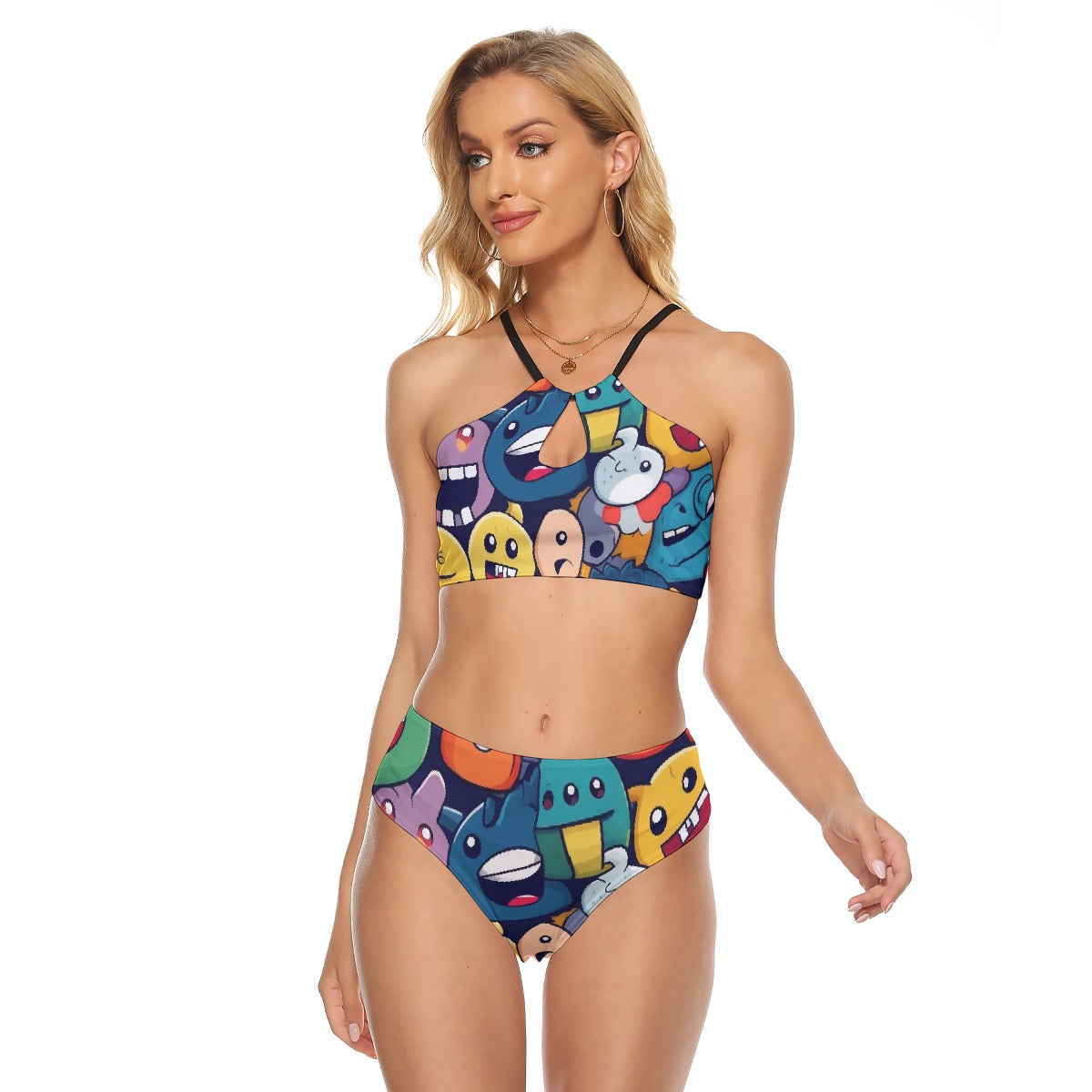 All-Over Print Women's Cami Keyhole One-piece Swimsuit