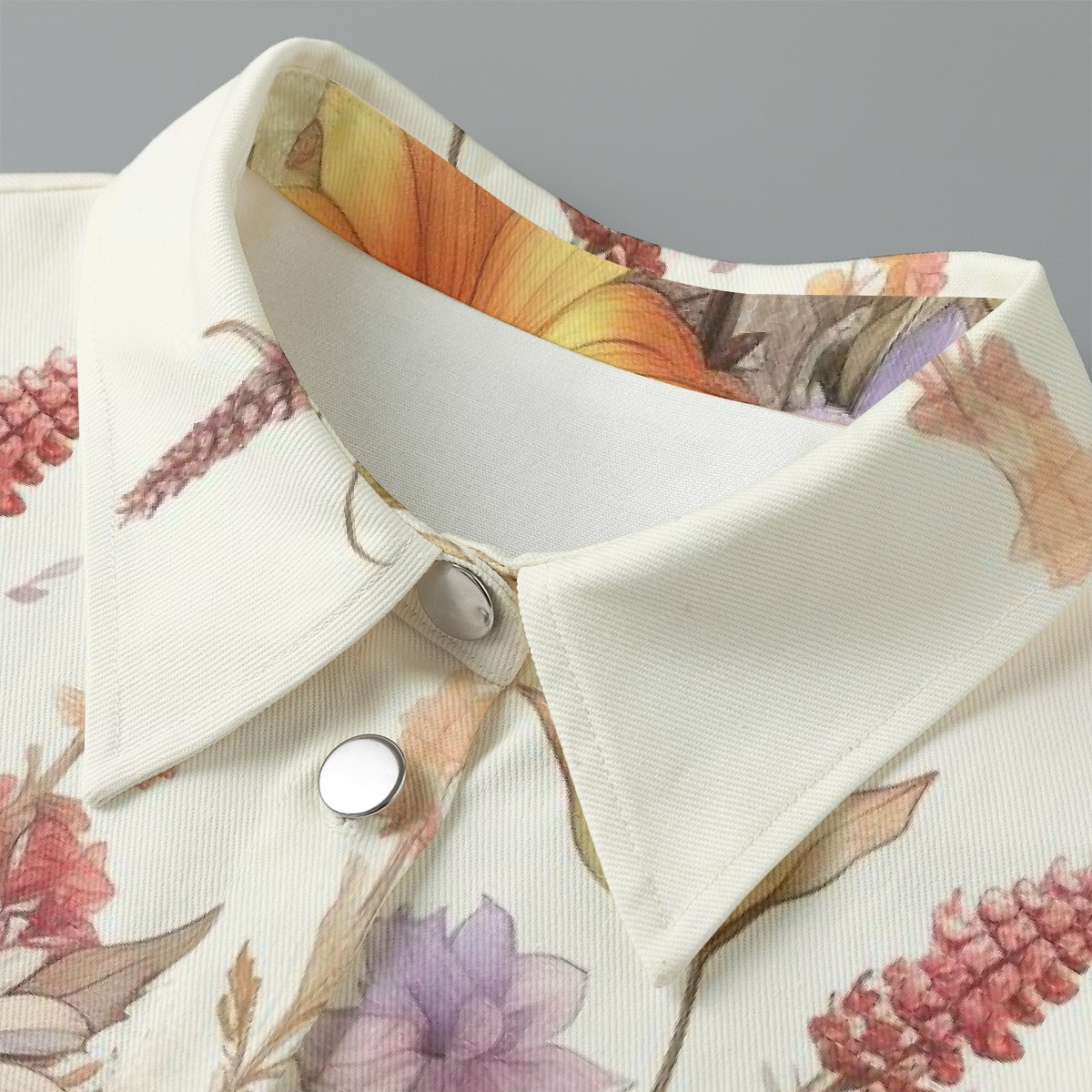 All-Over Print Women's Cropped Jacket | 245GSM Cotton