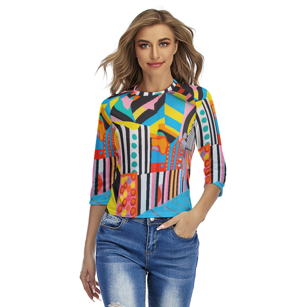 All-Over Print Women's Raglan Sleeves T-shirts
