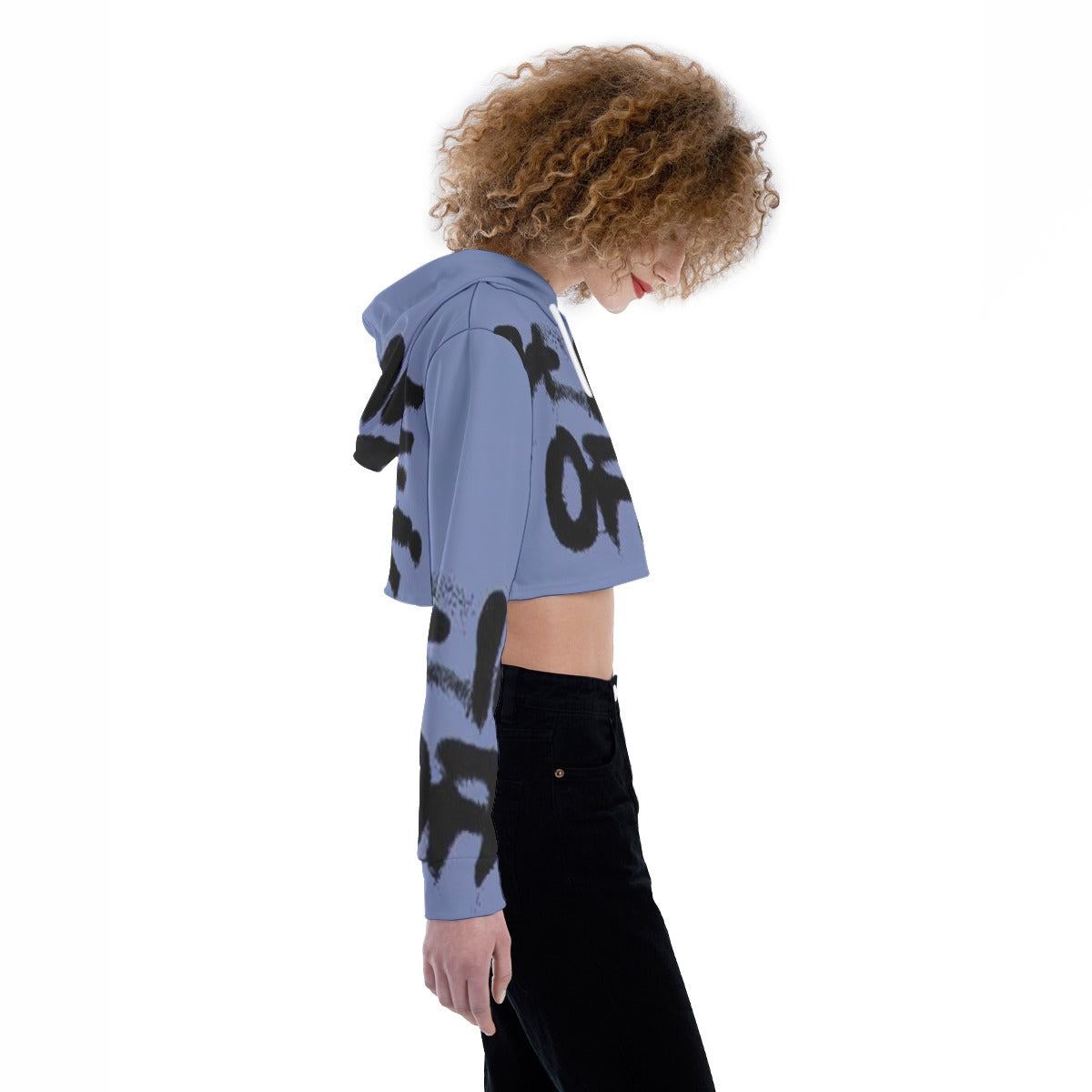 All-Over Print Women's Crop Top Hoodie