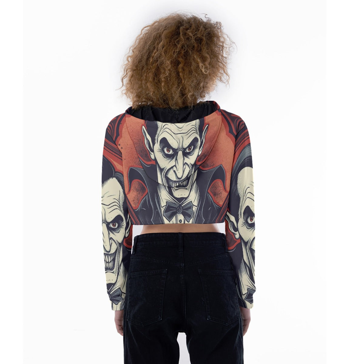 All-Over Print Women's Crop Top Hoodie