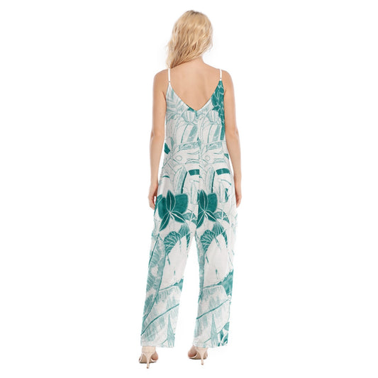 All-Over Print Women's Loose Cami Jumpsuit
