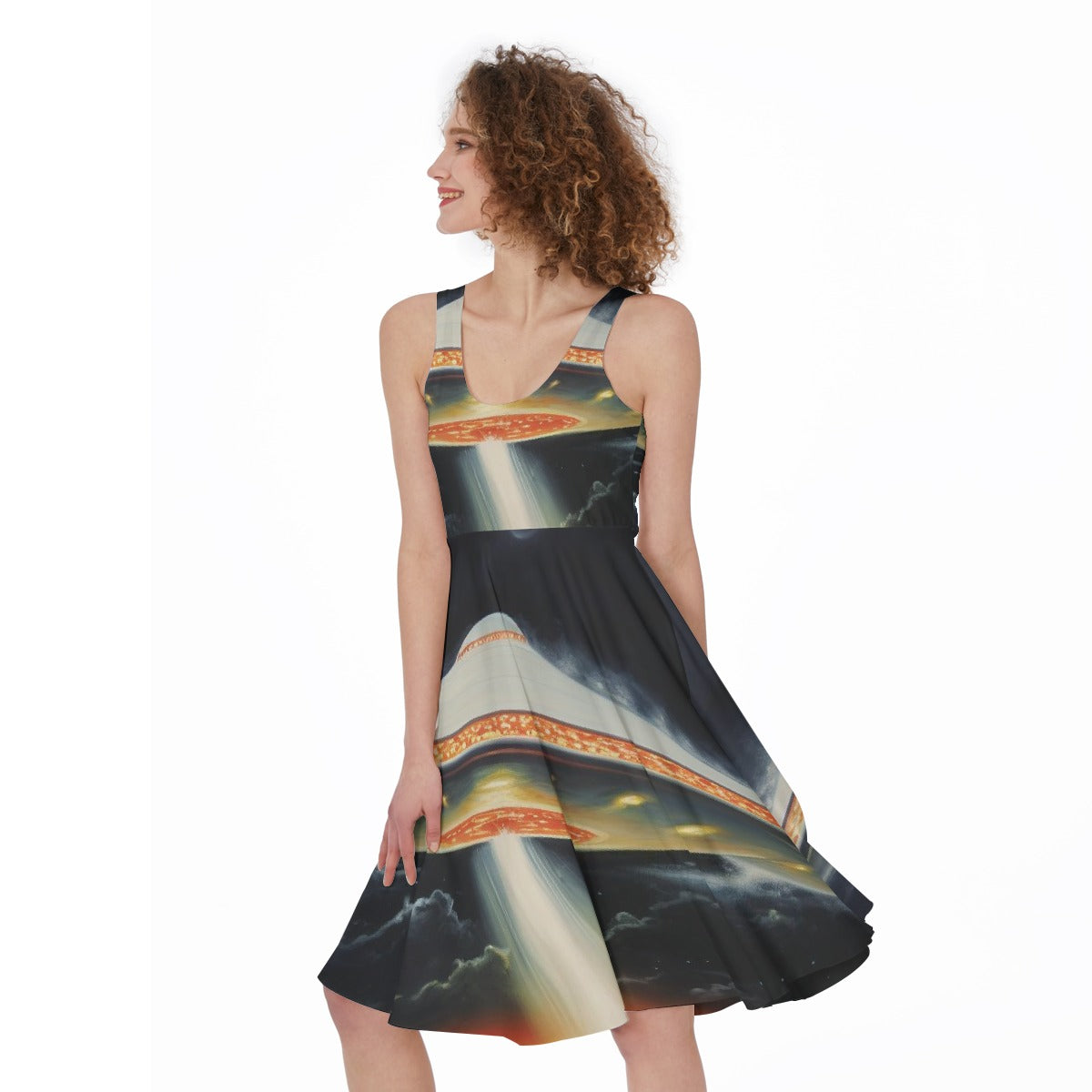 All-Over Print Women's Sleeveless Dress