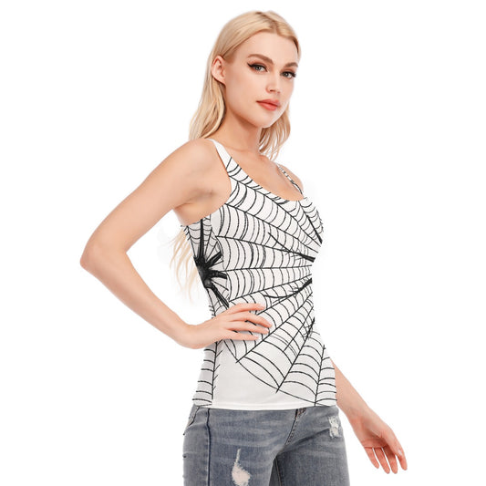 All-Over Print Women's Racer Vest | 190GSM Cotton