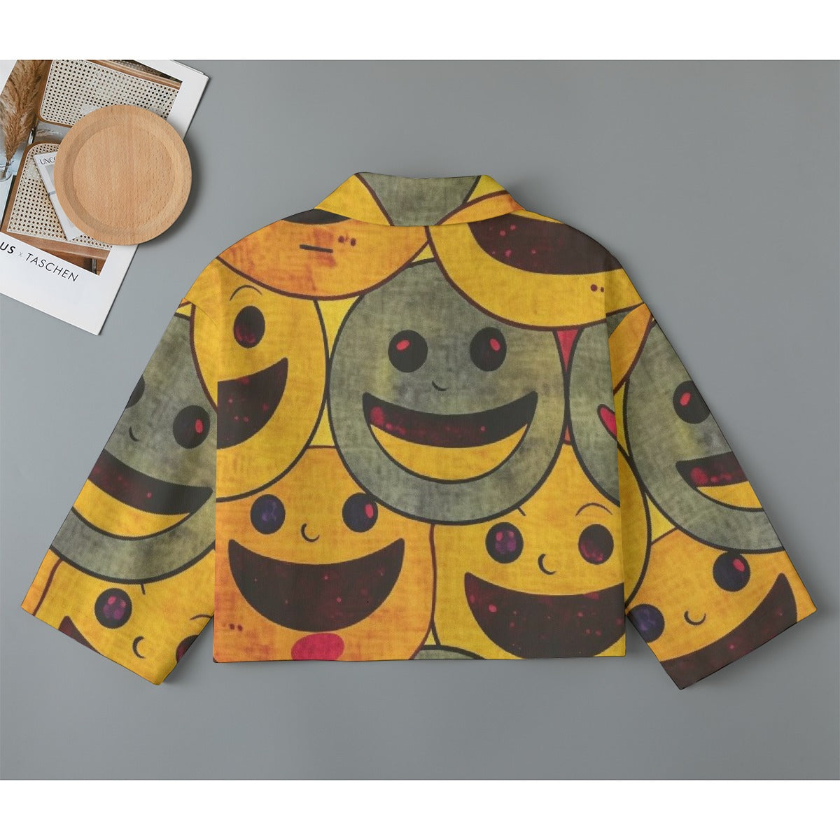 All-Over Print Women's Cropped Jacket | 245GSM Cotton