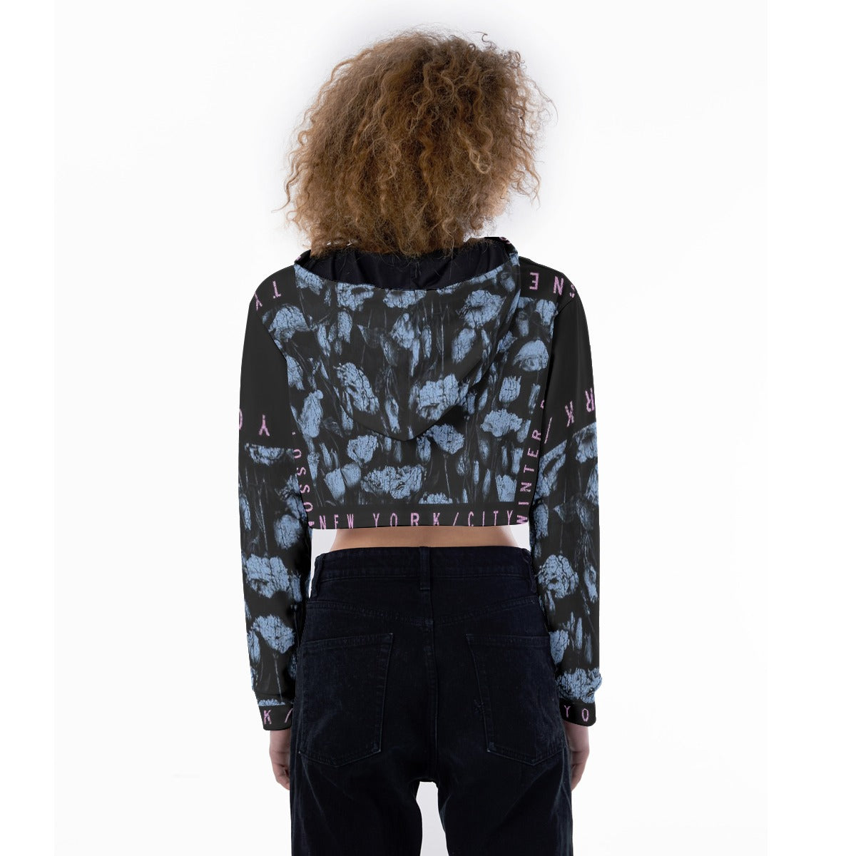 All-Over Print Women's Crop Top Hoodie