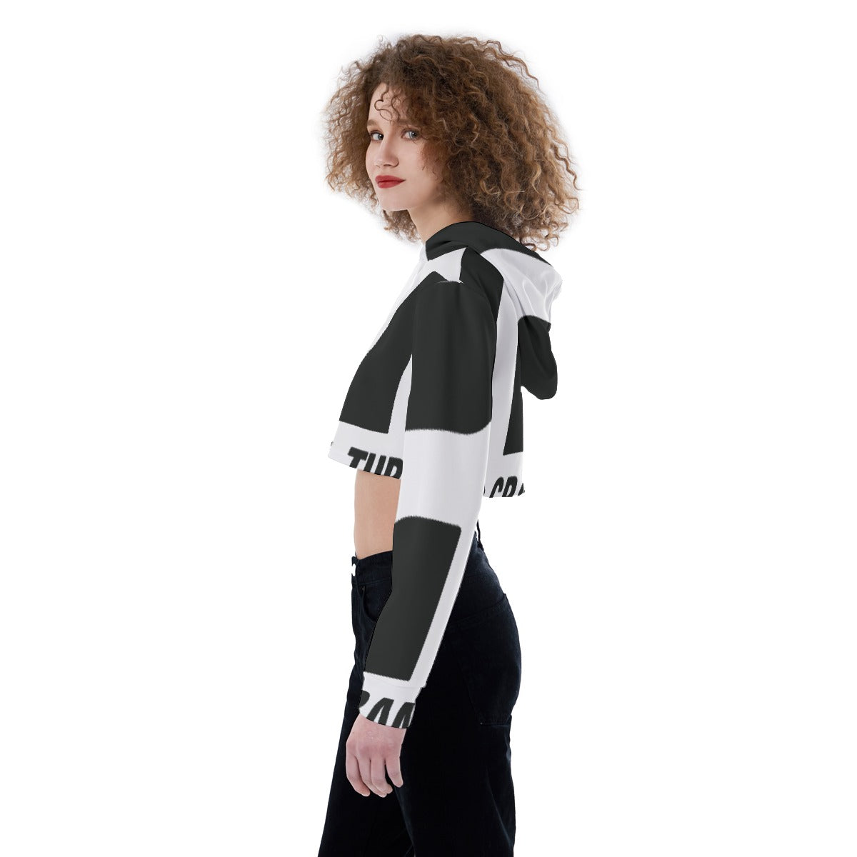 All-Over Print Women's Crop Top Hoodie