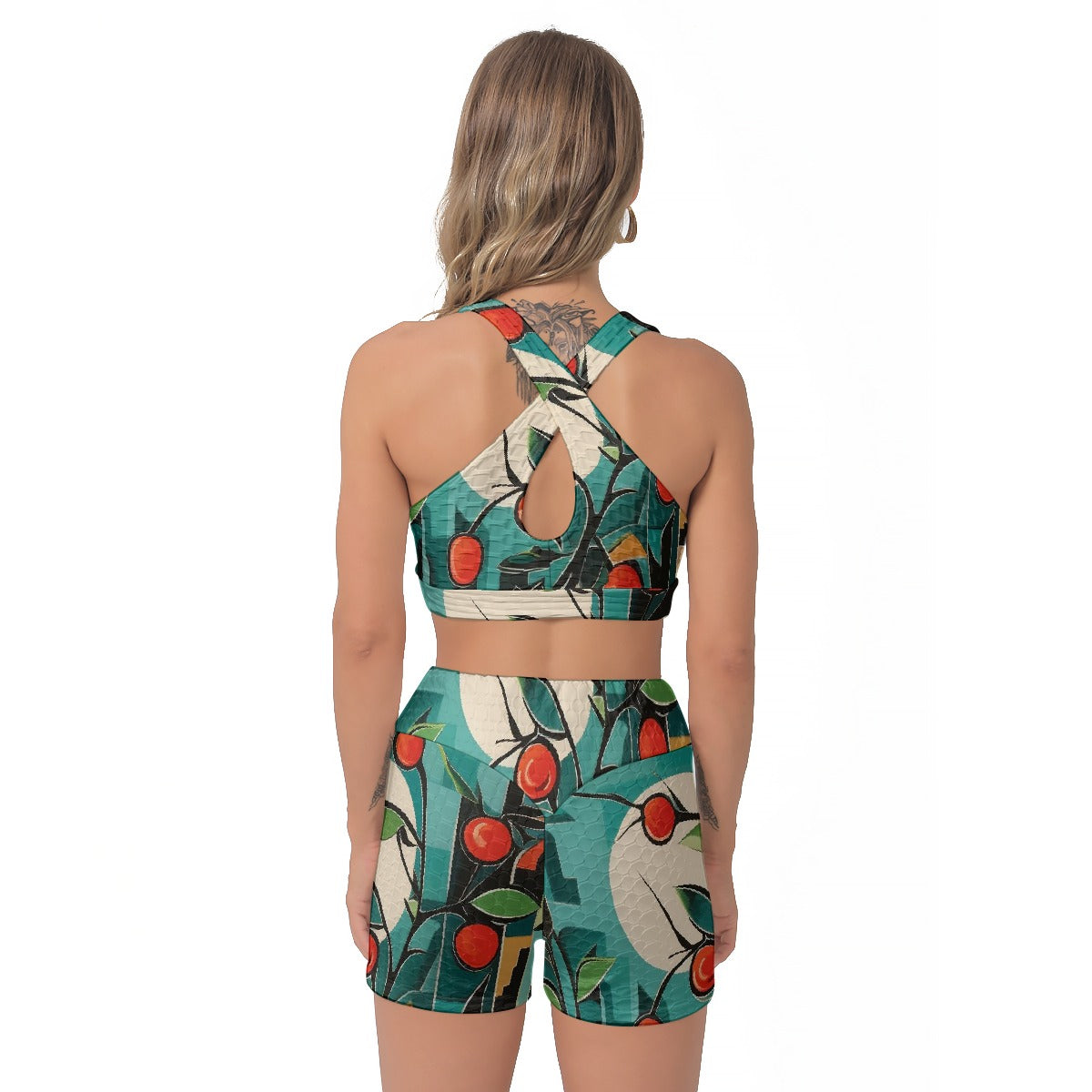 All-Over Print Women's Sports Bra Suit