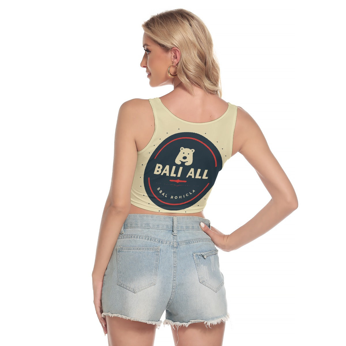 All-Over Print Women's Sport Crop Tank Top