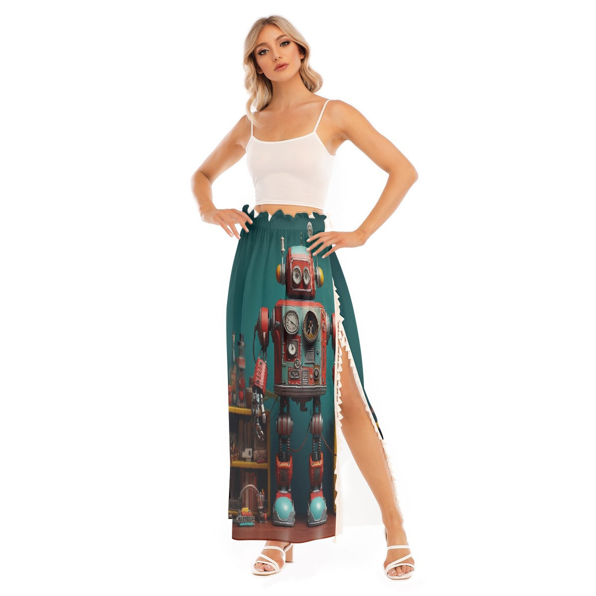 All-Over Print Women's Side Split Skirt