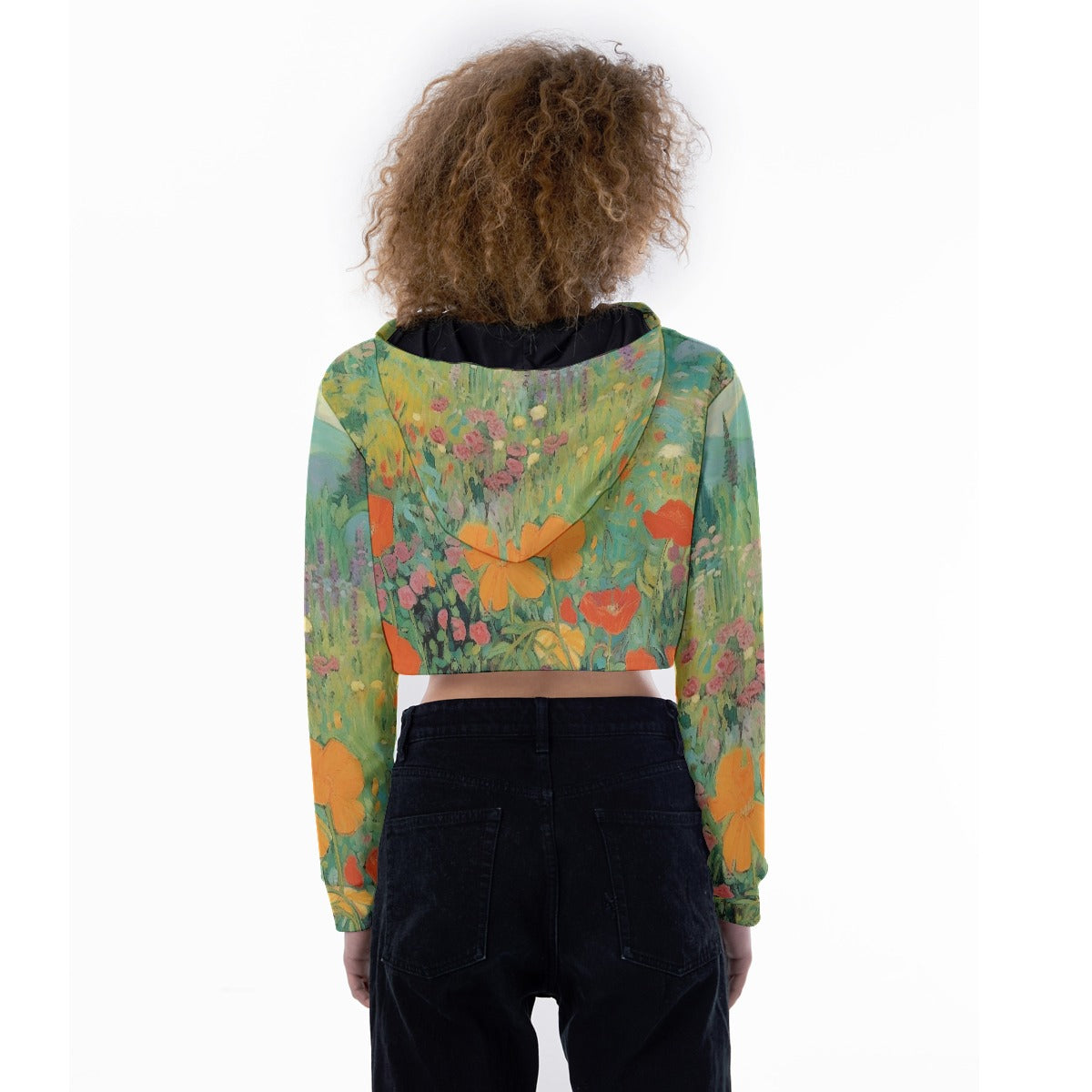 All-Over Print Women's Crop Top Hoodie