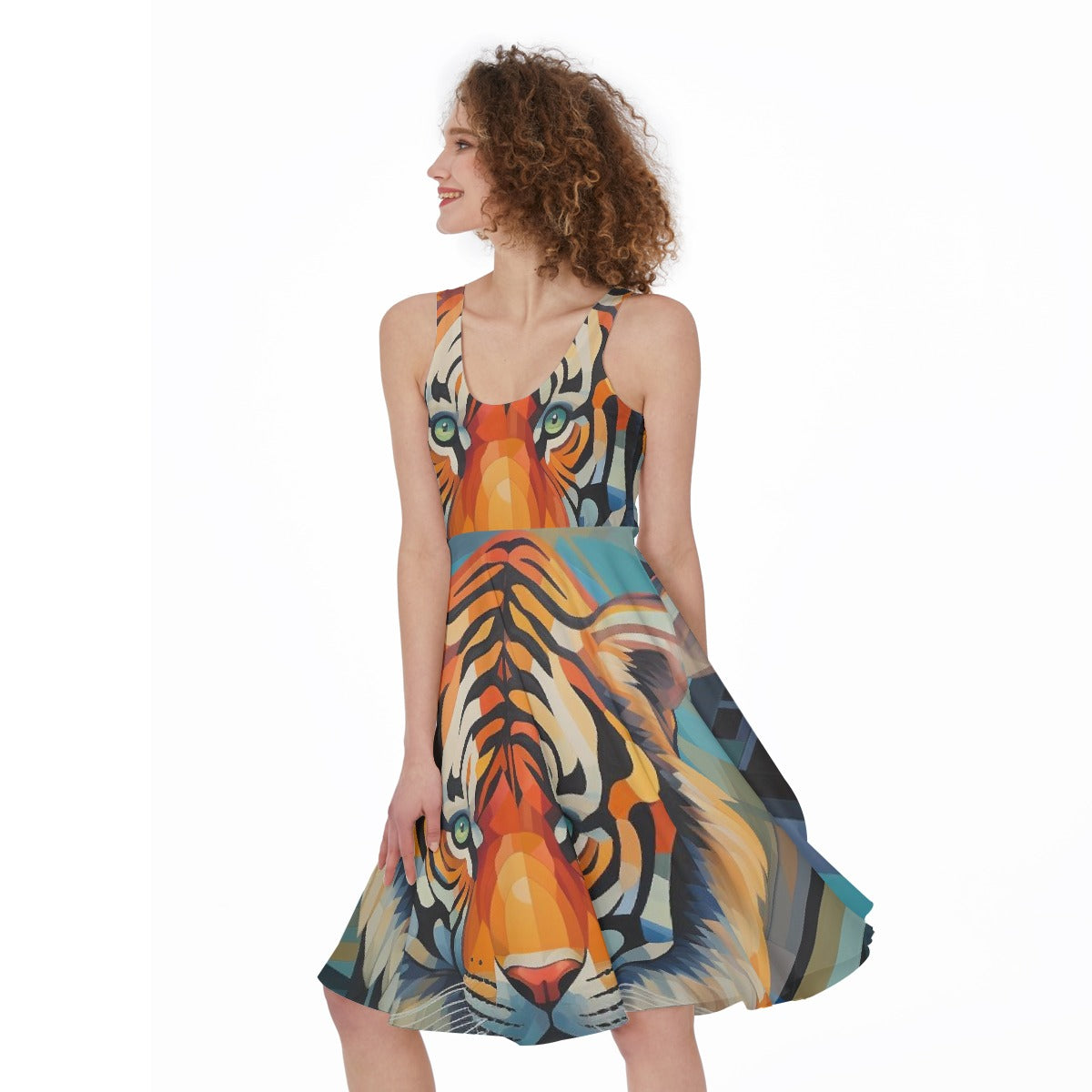 All-Over Print Women's Sleeveless Dress