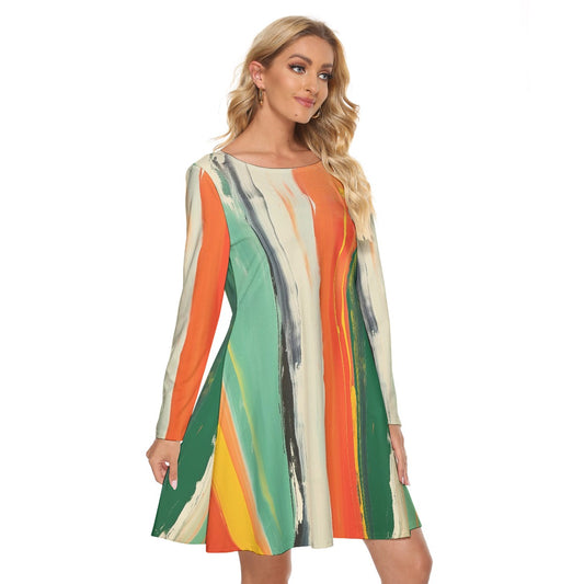 All-Over Print Women's Crew Neck Dress