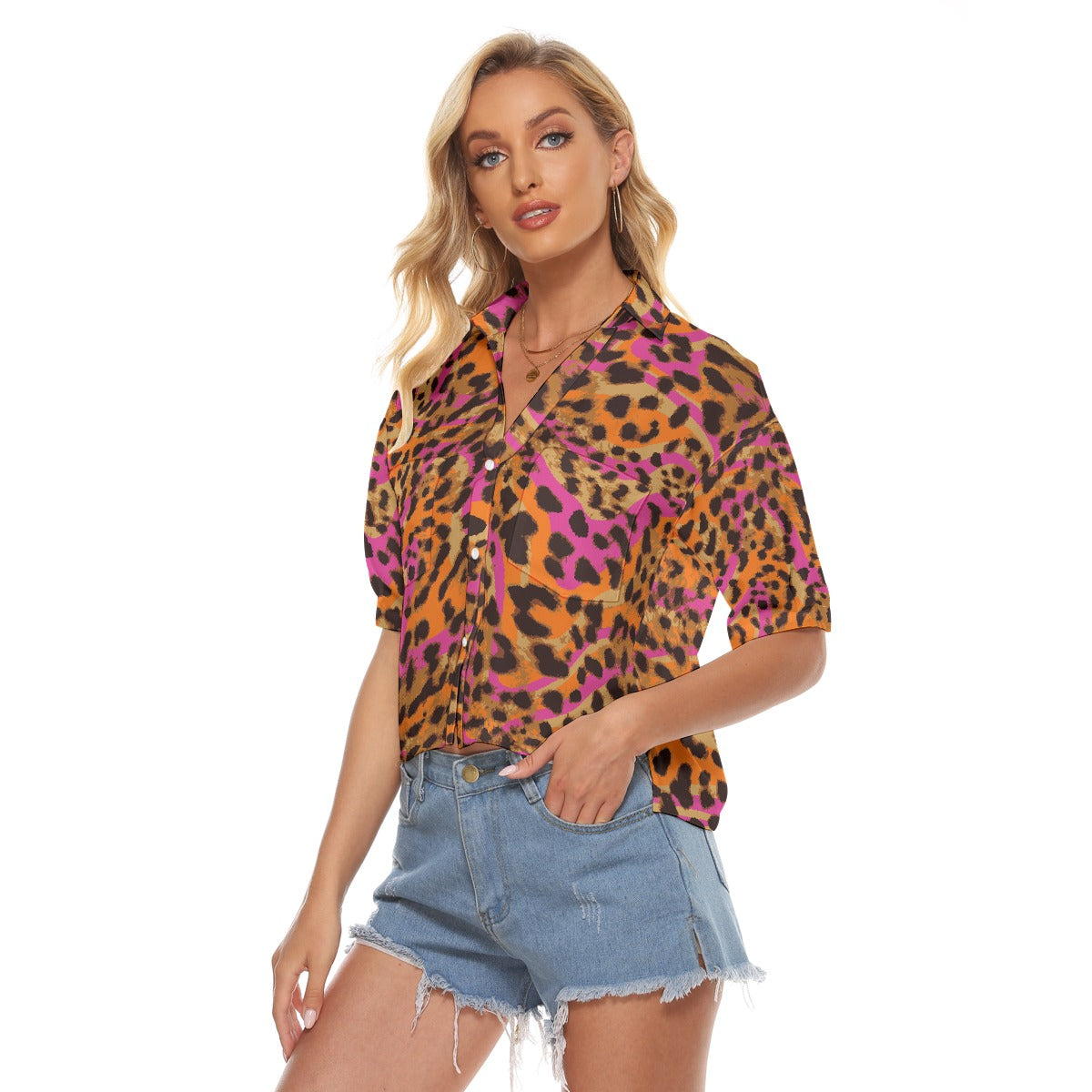 All-Over Print Women's V-neck Shirts