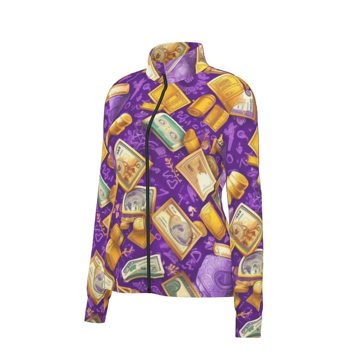 All-Over Print Women's Long Sleeve Thumbhole Jacket