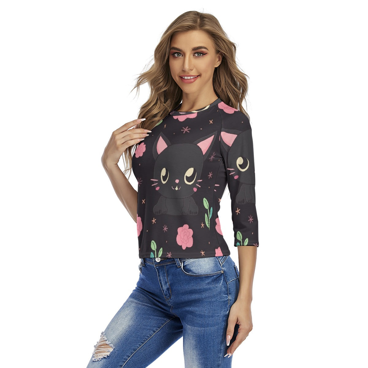 All-Over Print Women's Raglan Sleeves T-shirts
