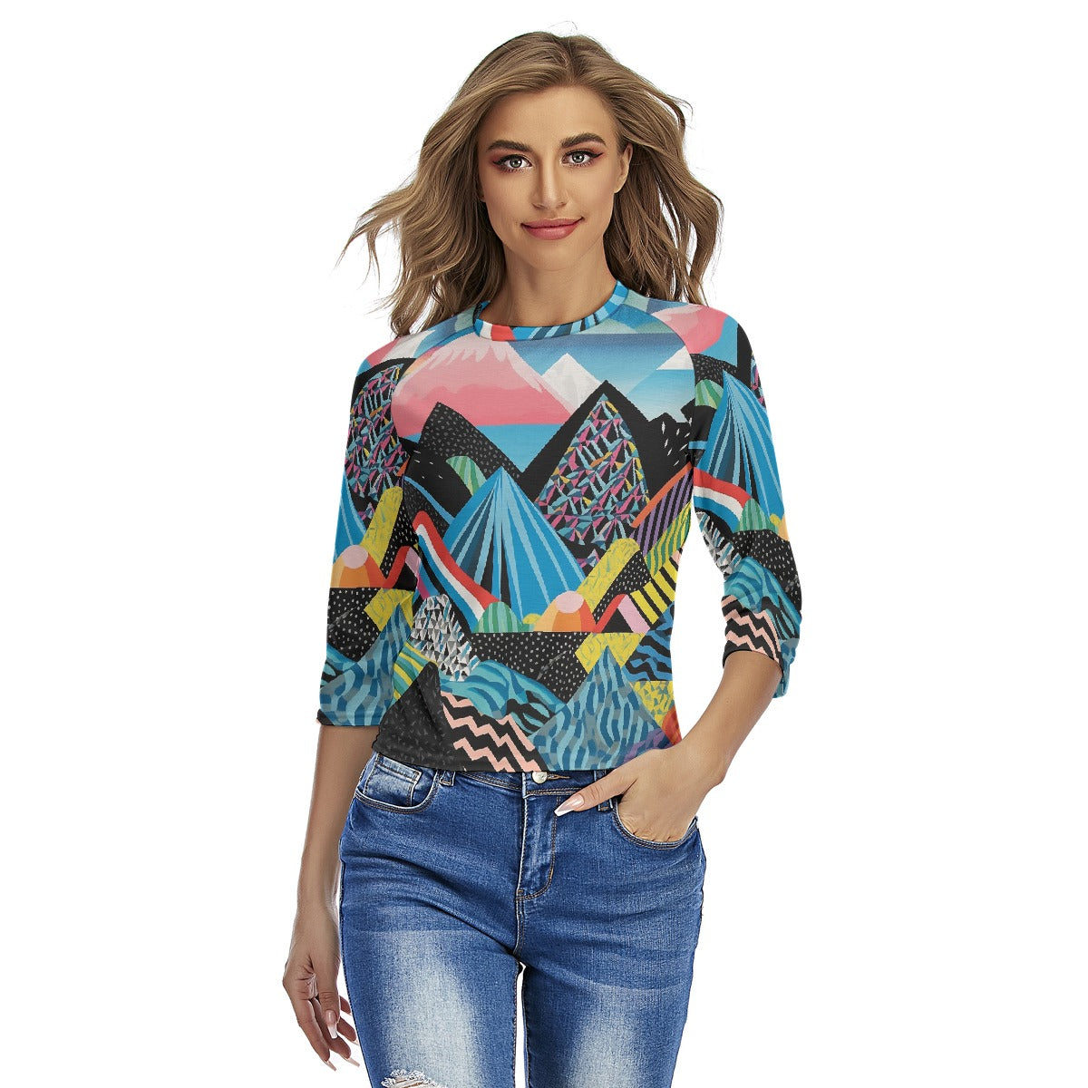 All-Over Print Women's Raglan Sleeves T-shirts