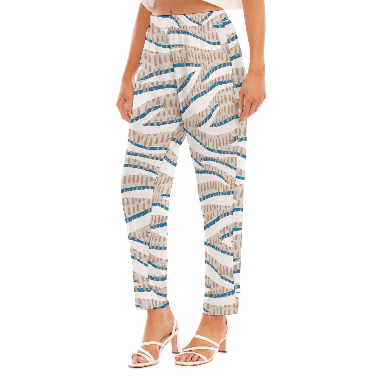 All-Over Print Women's Loose Straight-leg Pants